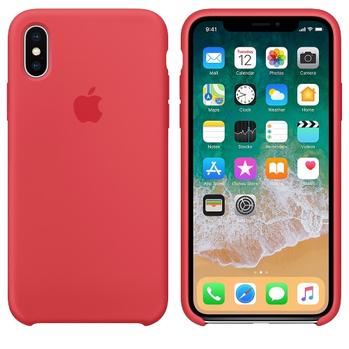 Apple silicone Case HC Iphone XS Max Rose Red